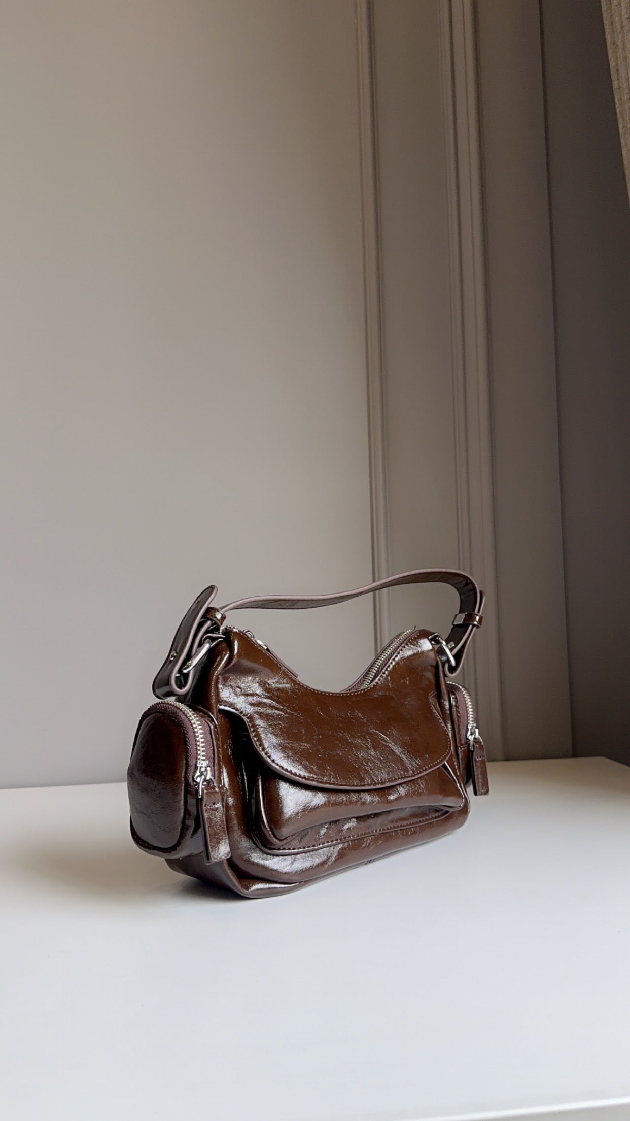 Two pocket shoulder bags