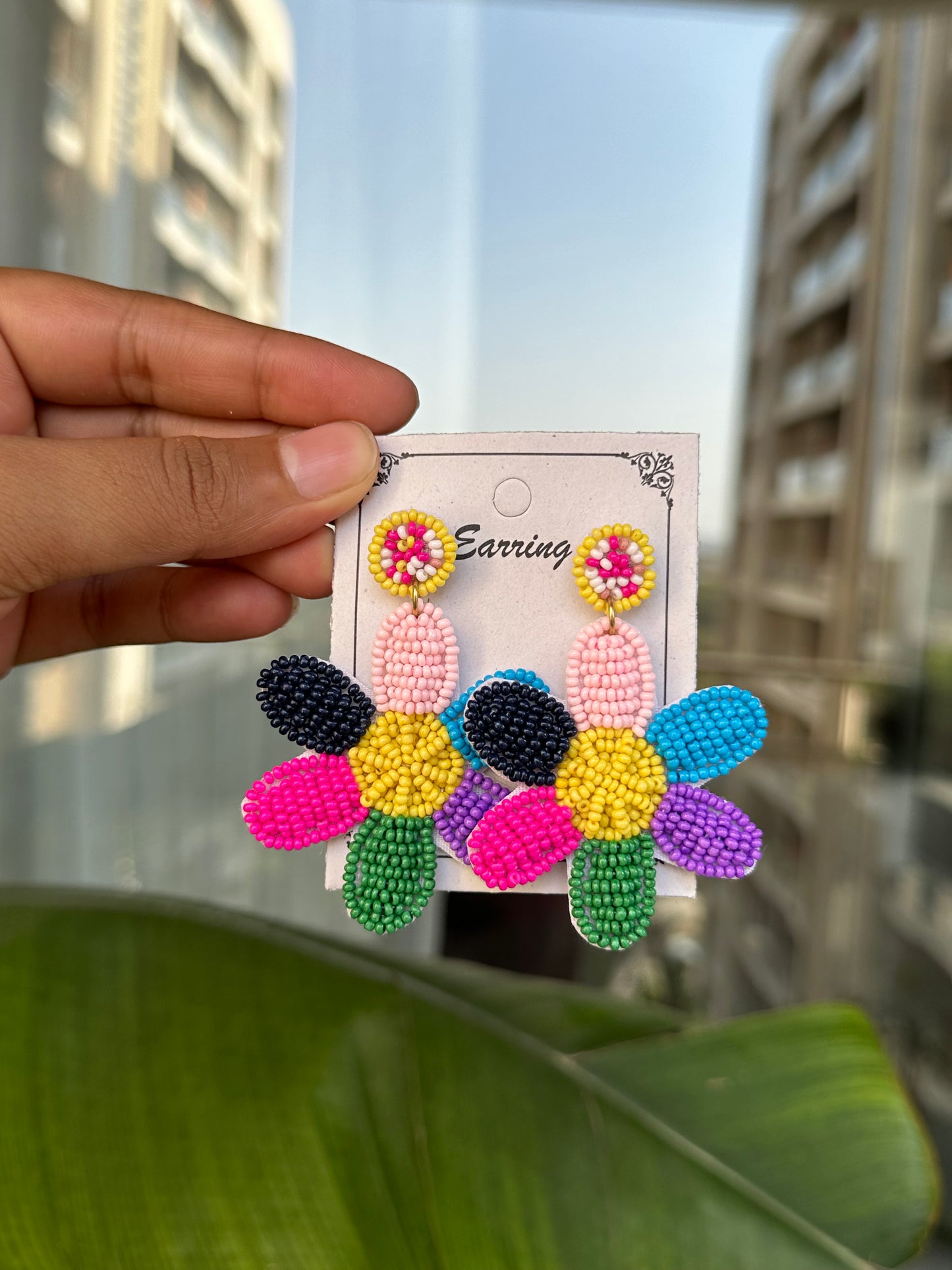 Hand Beaded earrings