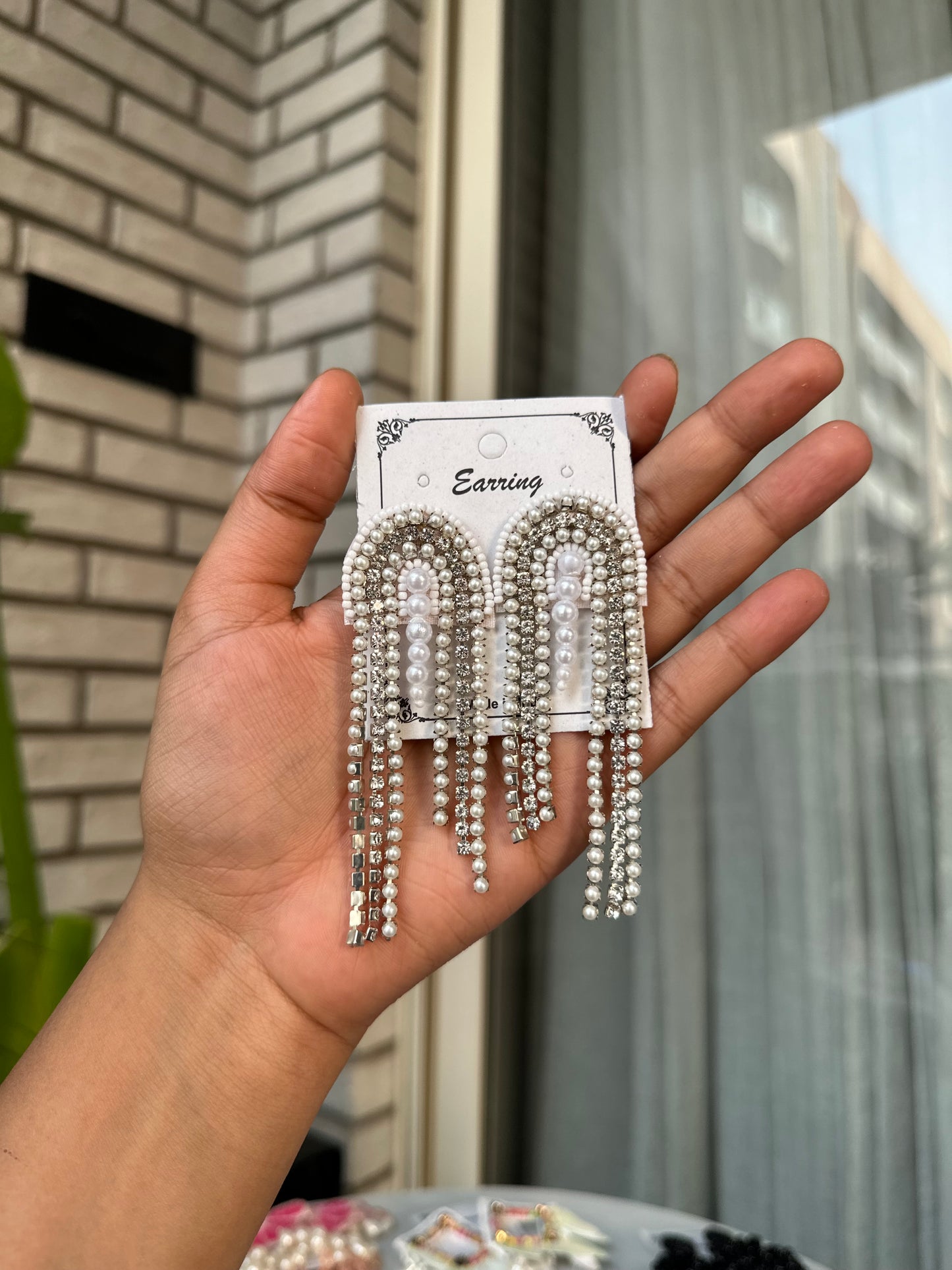 Hand Beaded earrings