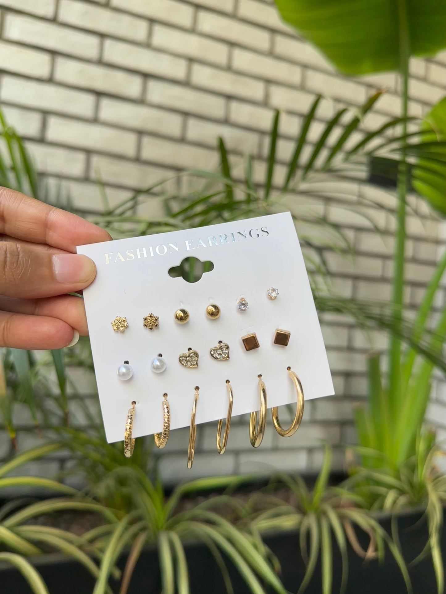 Combo set of 9 earrings