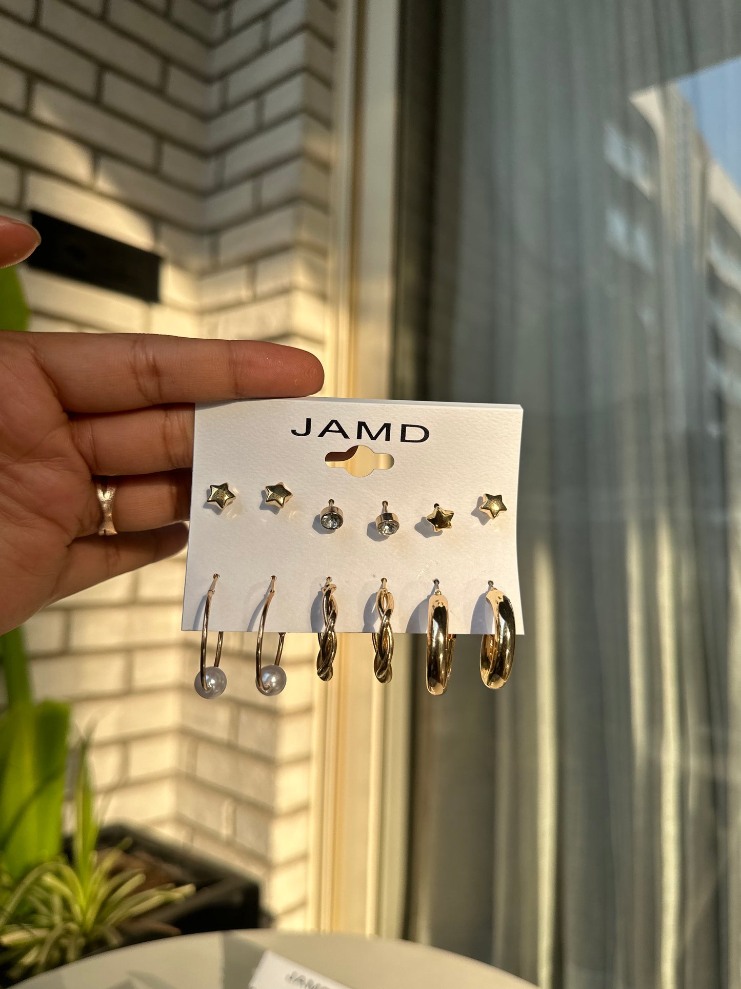 Combo set of 6 earrings