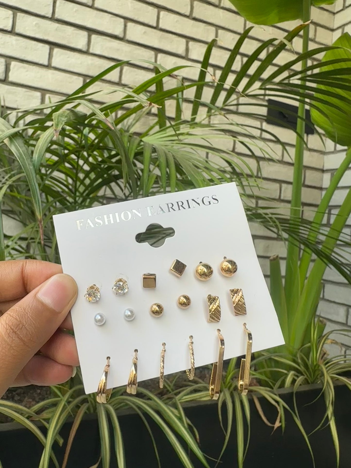 Combo set of 9 earrings