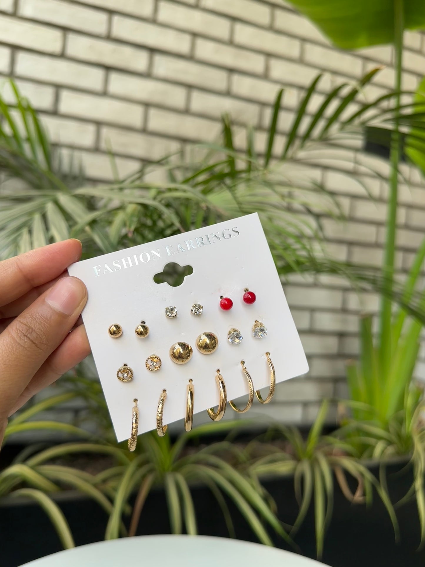 Combo set of 9 earrings