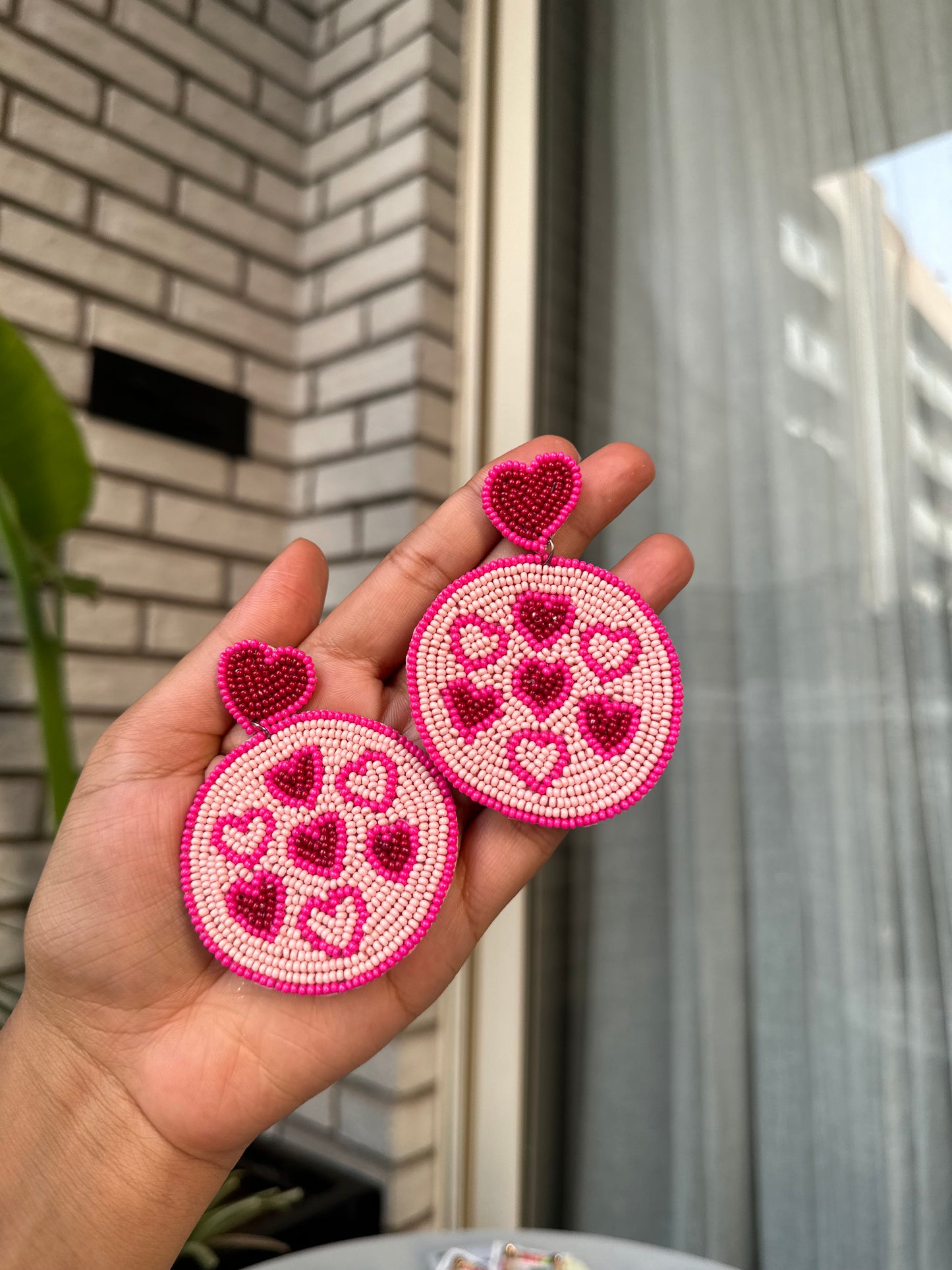 Hand Beaded earrings