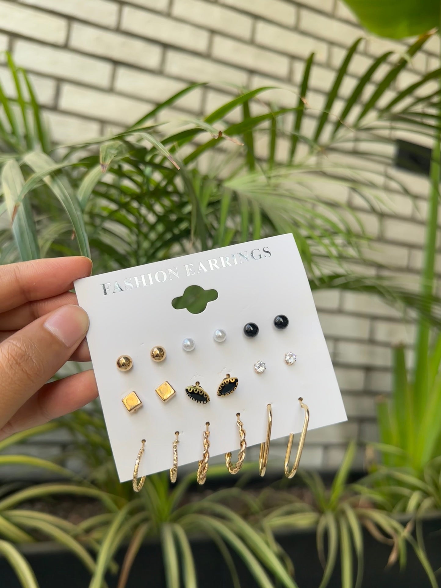 Combo set of 9 earrings