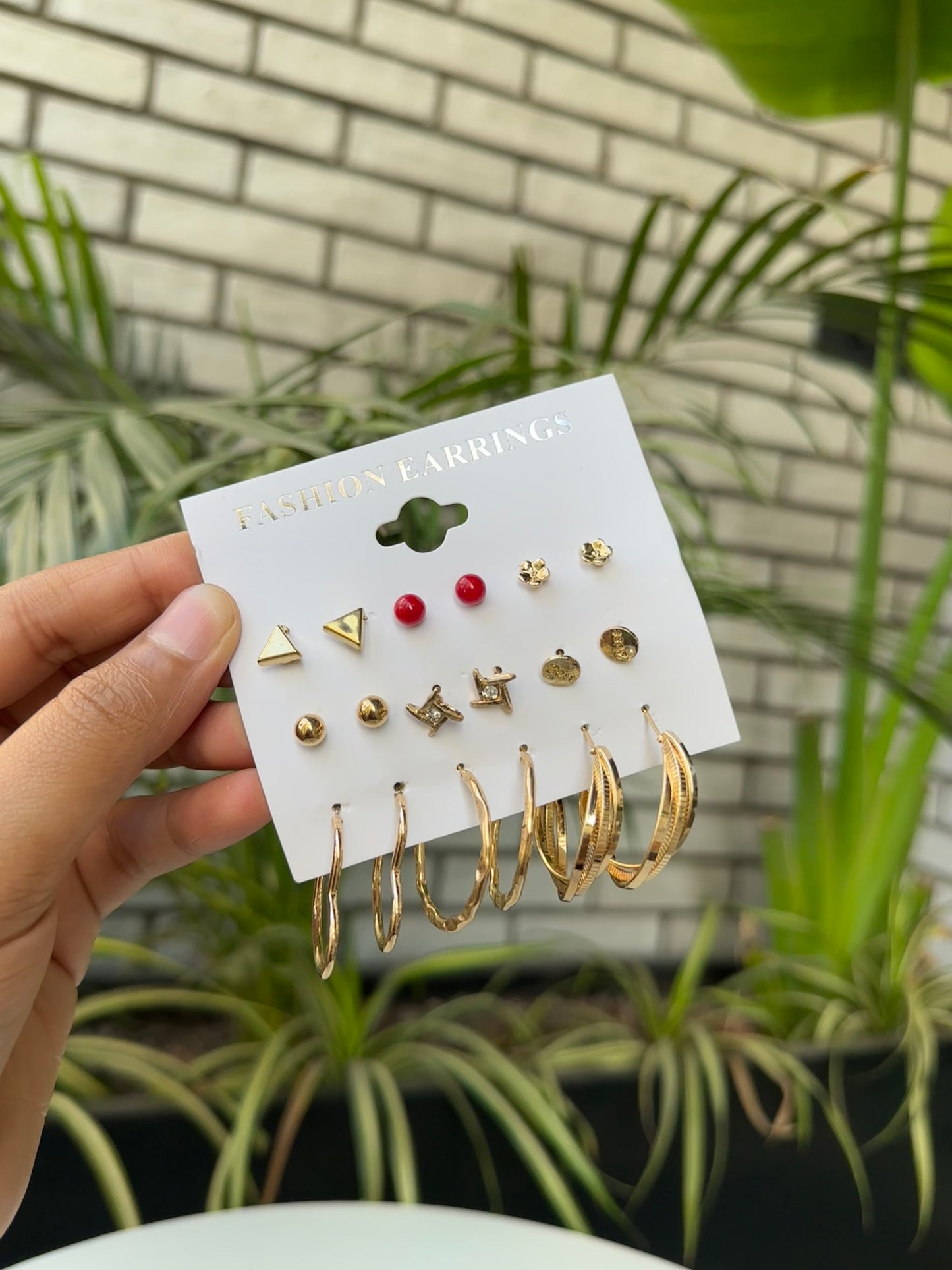 Combo set of 9 earrings