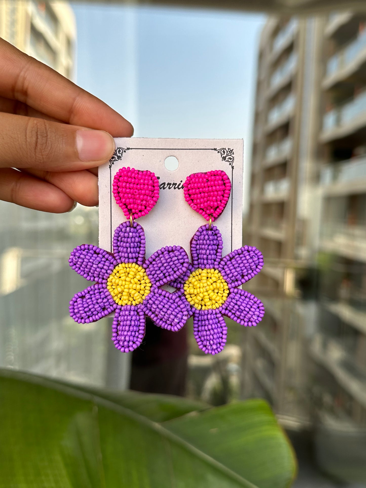 Hand Beaded earrings