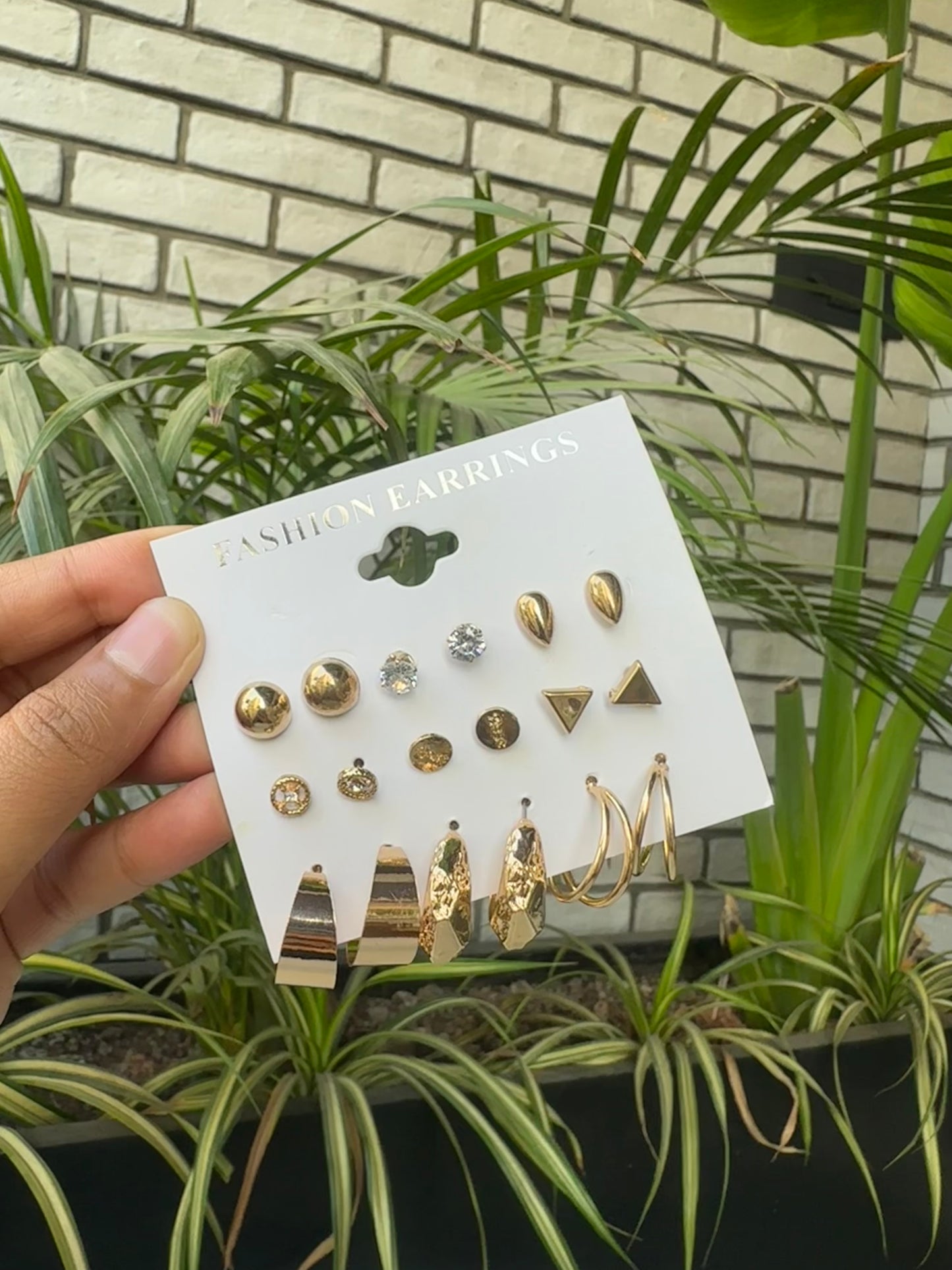 Combo set of 9 earrings