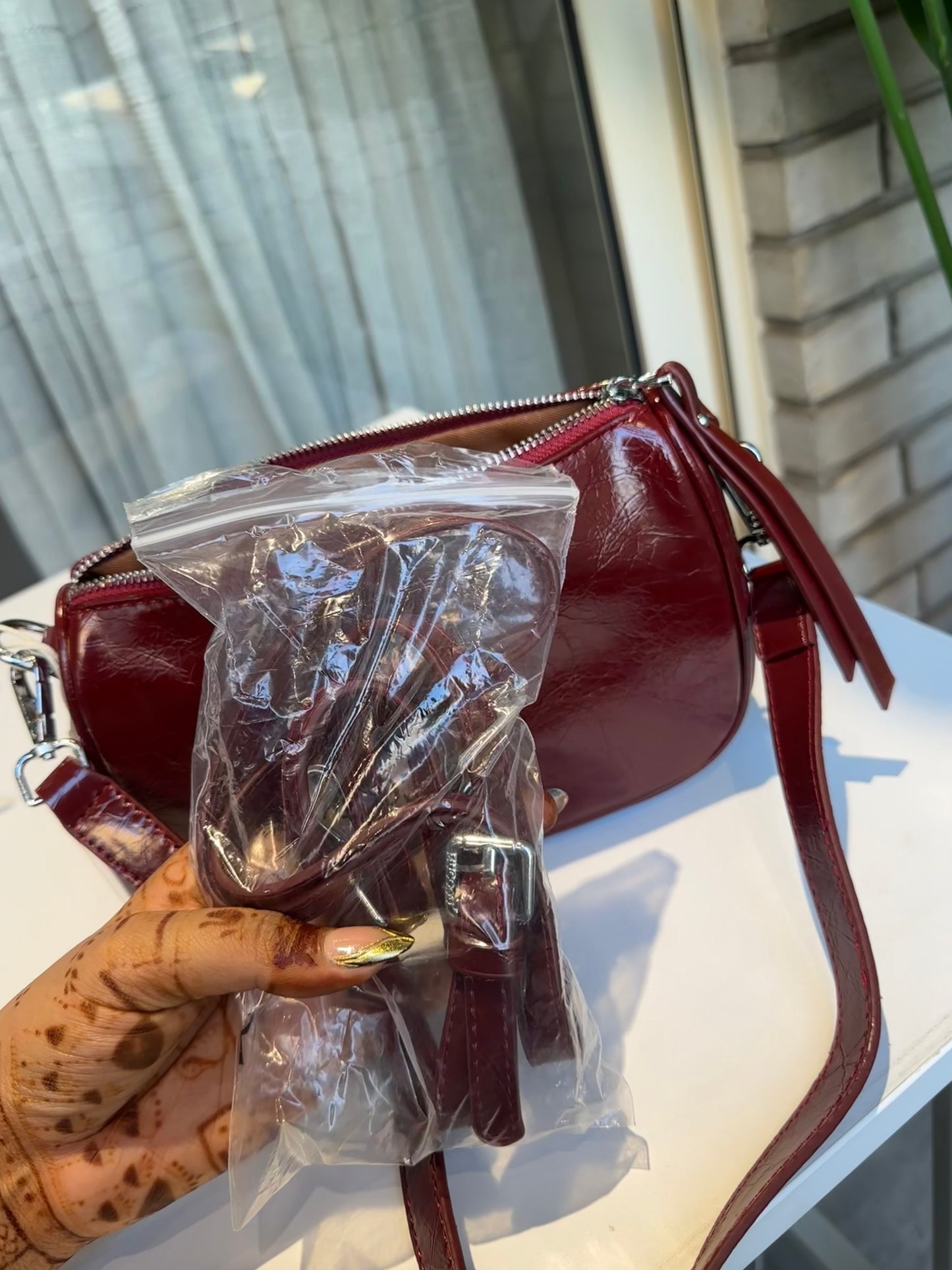 Fall season shoulder bag