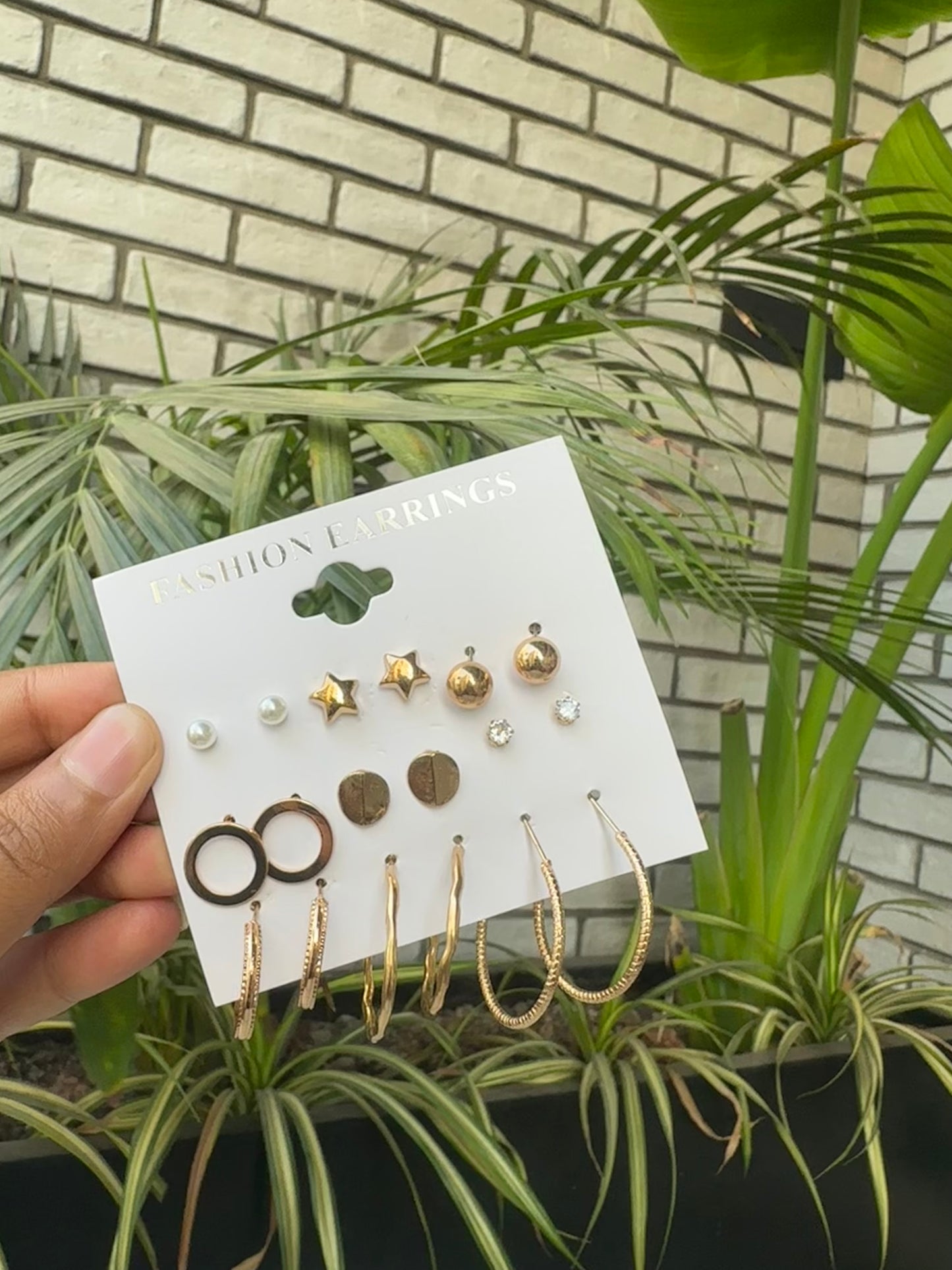 Combo set of 9 earrings