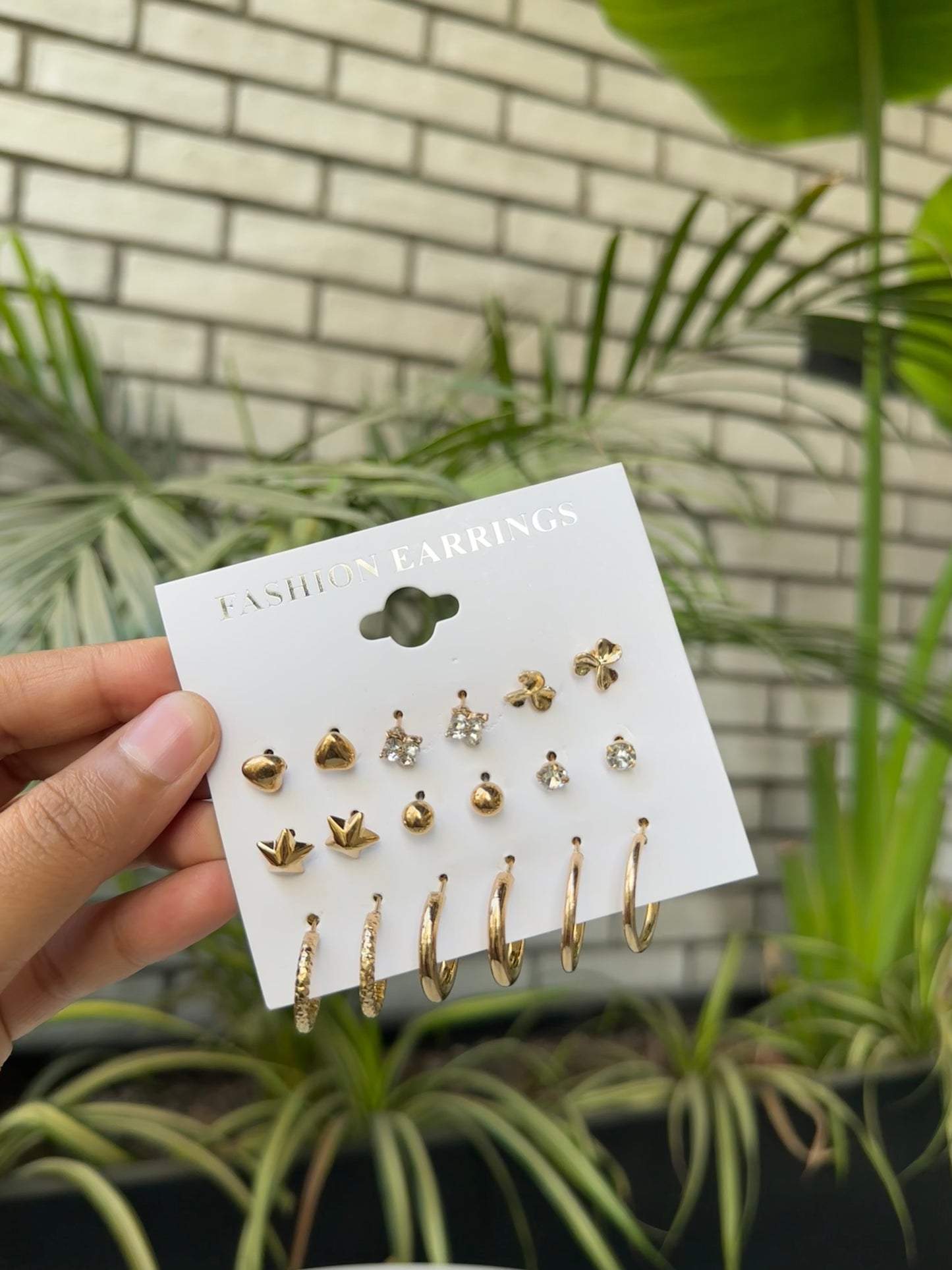 Combo set of 9 earrings