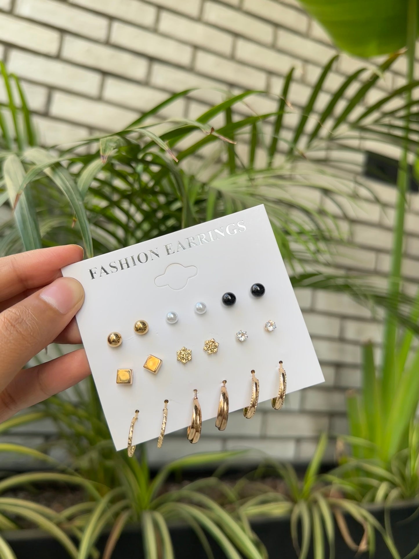 Combo set of 9 earrings