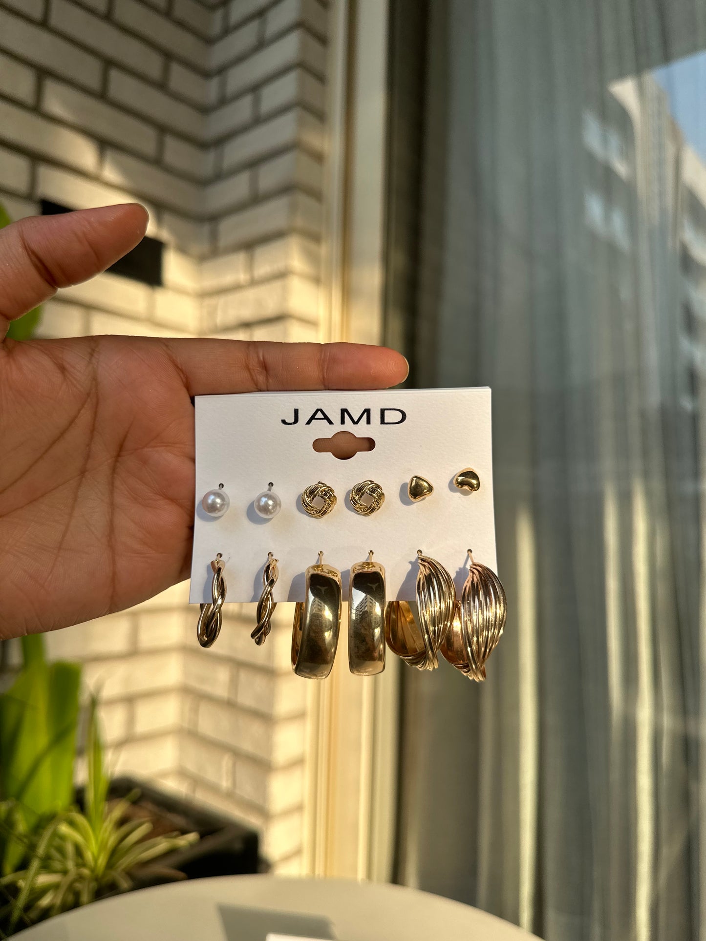 Combo set of 6 earrings