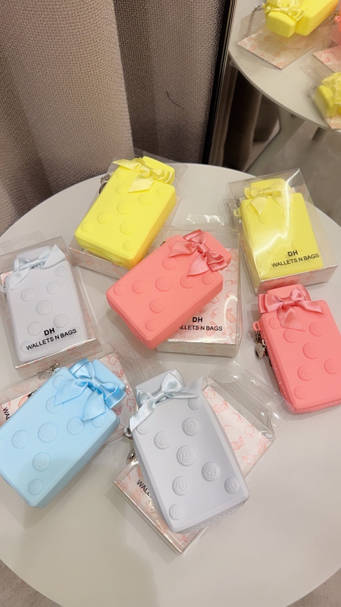 Perfume bottle coin pouches