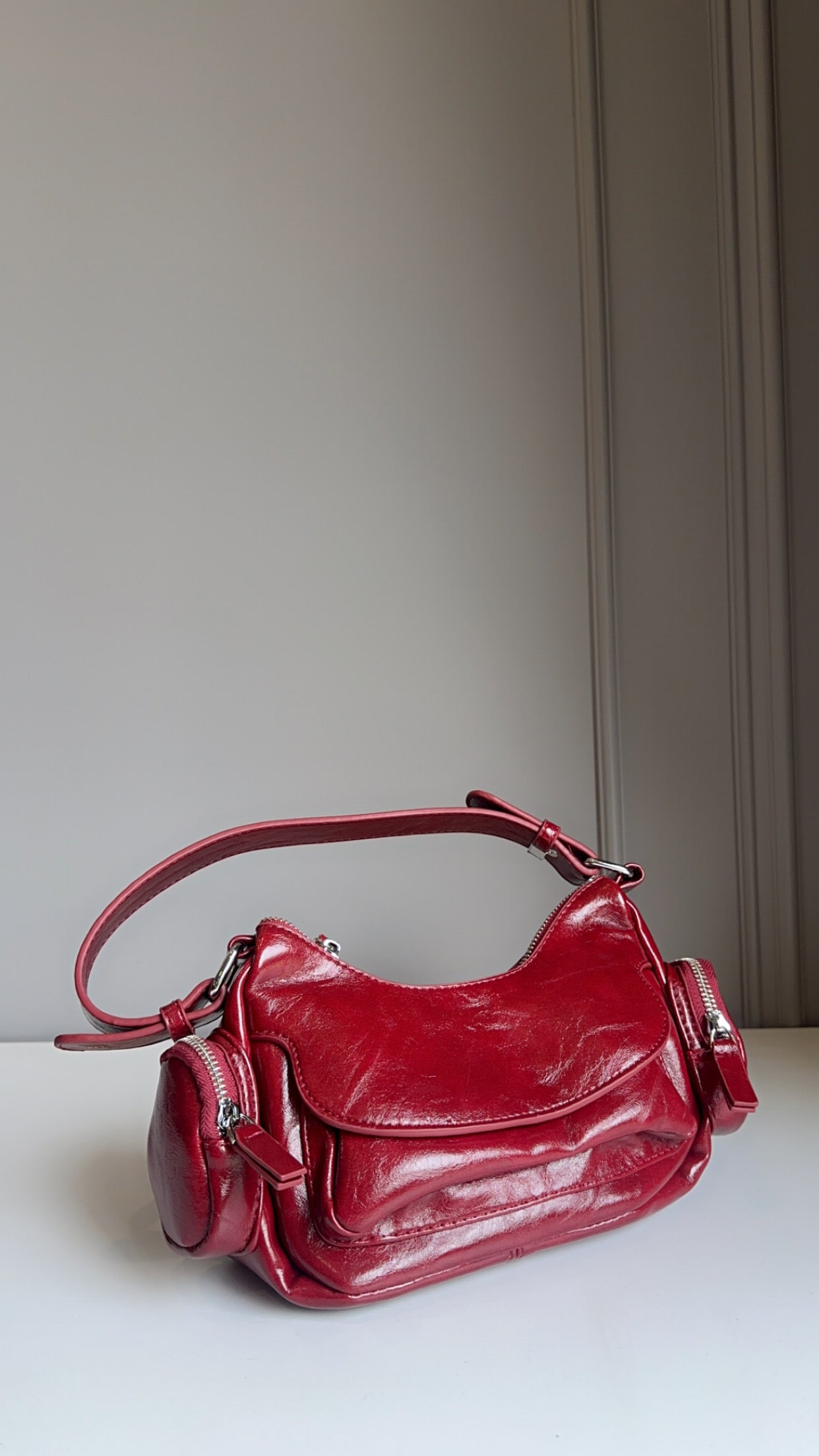 Two pocket shoulder bags