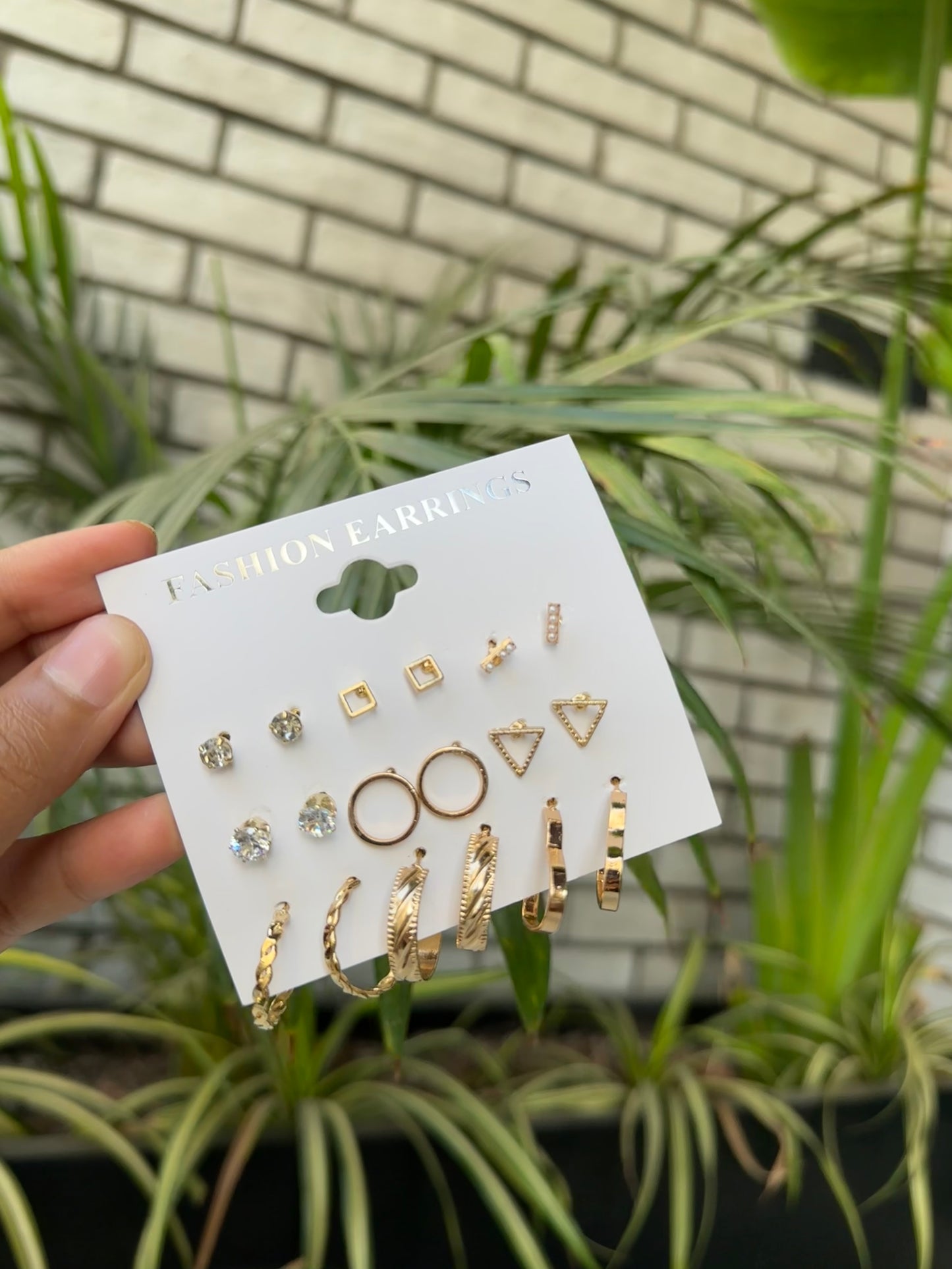 Combo set of 9 earrings